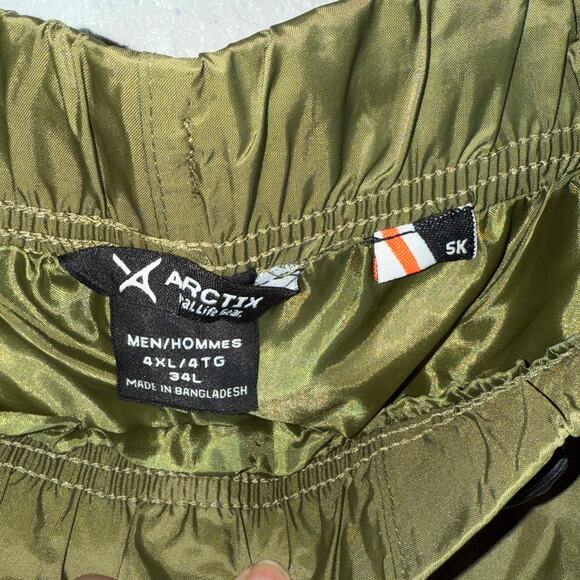 Arctix Men's Storm Rain Pant, Olive 4X 34L - Picture 4 of 14